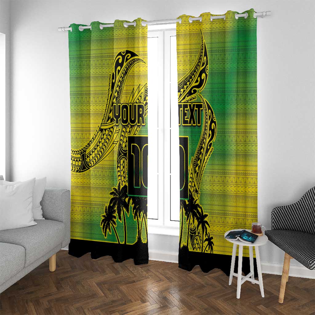 Cook Islands Marathon 2025-Pursuit in Paradise Window Curtain Special Edition