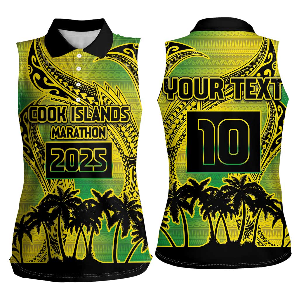 Cook Islands Marathon 2025-Pursuit in Paradise Women Sleeveless Polo Shirt Special Edition LT03 - Polynesian Pride