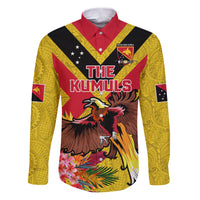Custom Papua New Guinea Rugby Family Matching Puletasi and Hawaiian Shirt Bird of Paradise and Hibiscus Polynesian Pattern Yellow Color LT03