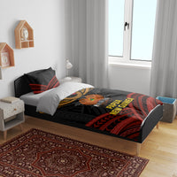 Papua New Guinea Bird-of-Paradise Bedding Set Coat of Arms and Tribal Patterns LT03 - Polynesian Pride