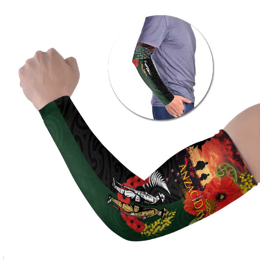 New Zealand and Australia ANZAC Day Arm Sleeves Lest We Forget Indigenous and Maori Pattern