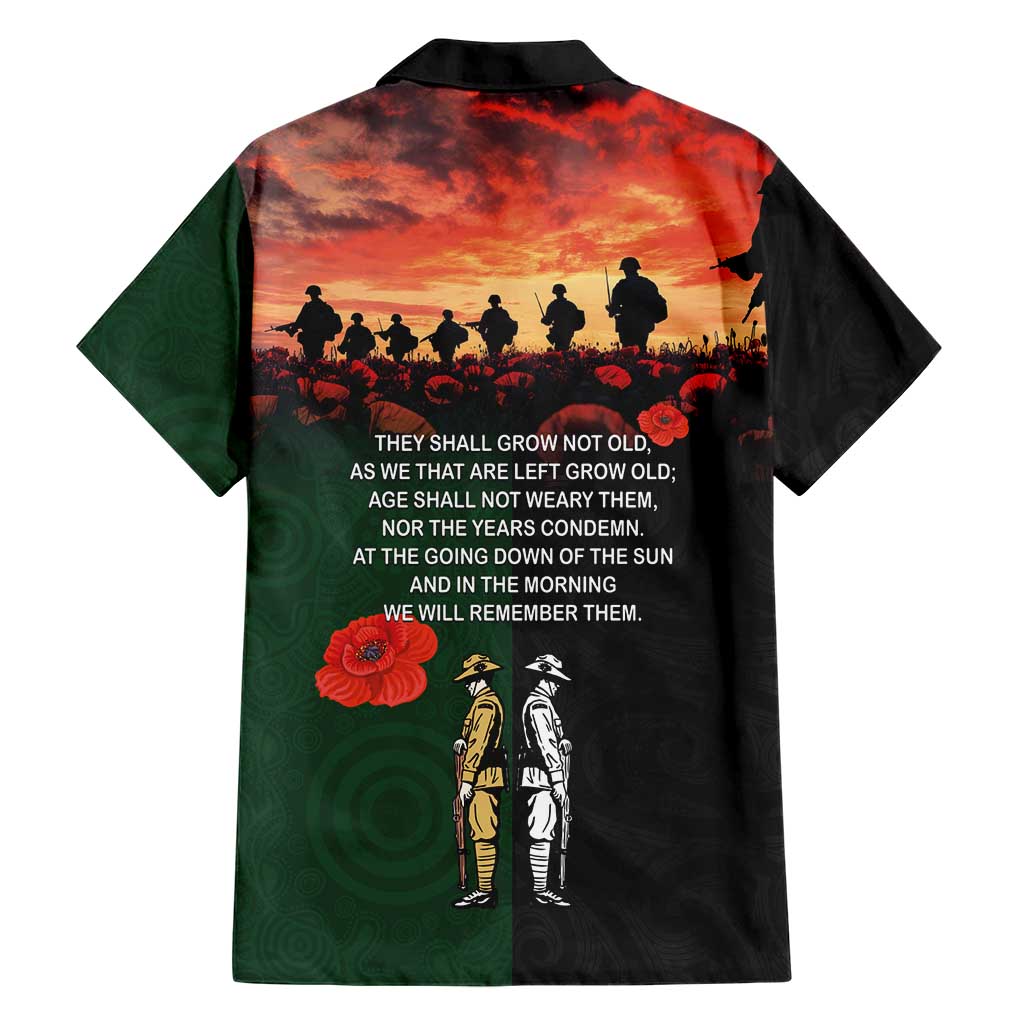 New Zealand and Australia ANZAC Day Family Matching Summer Maxi Dress and Hawaiian Shirt Lest We Forget Indigenous and Maori Pattern