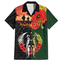 New Zealand and Australia ANZAC Day Hawaiian Shirt Lest We Forget Indigenous and Maori Pattern LT03 Multicolor - Polynesian Pride