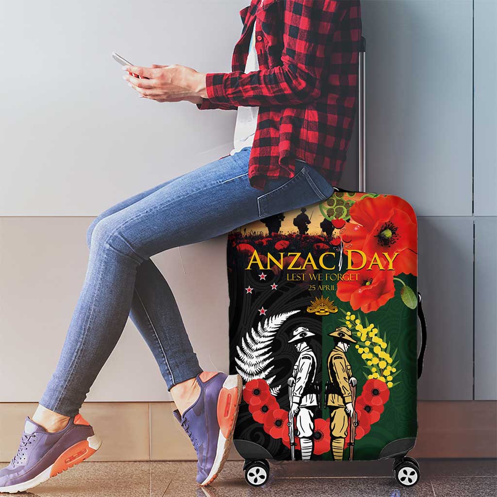 New Zealand and Australia ANZAC Day Luggage Cover Lest We Forget Indigenous and Maori Pattern LT03 - Polynesian Pride