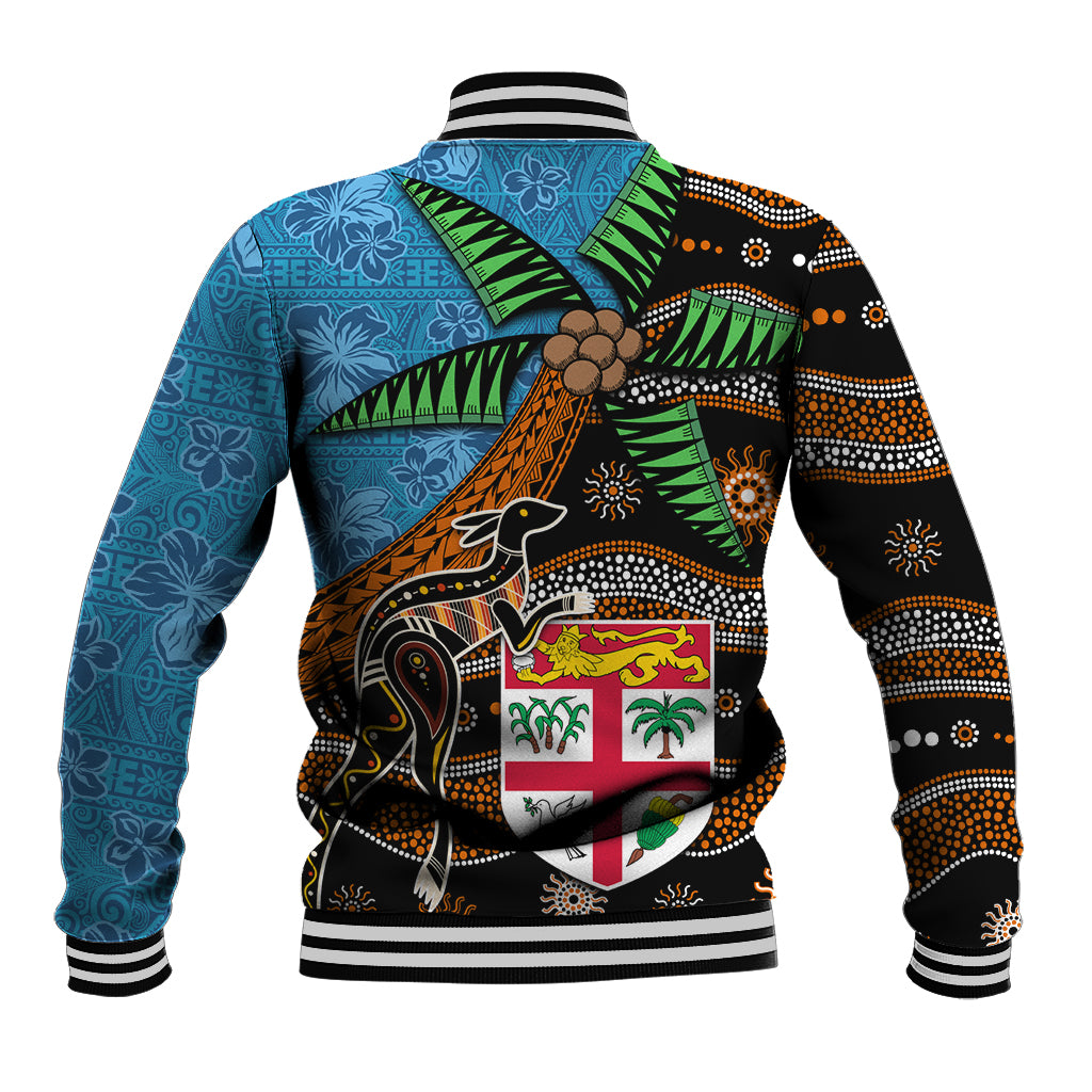 Fiji and Australia Baseball Jacket Fijian and Aboriginal mix Culture