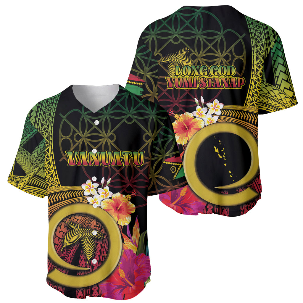 Vanuatu Independence Day Baseball Jersey Sand Drawing Melanesian Vibes
