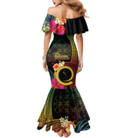 Vanuatu Independence Day Mermaid Dress Sand Drawing Melanesian Vibes LT03 - Polynesian Pride