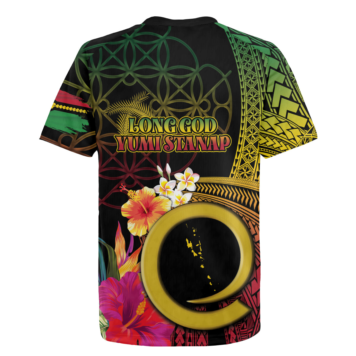 Vanuatu Independence Day Rugby Jersey Sand Drawing Melanesian Vibes