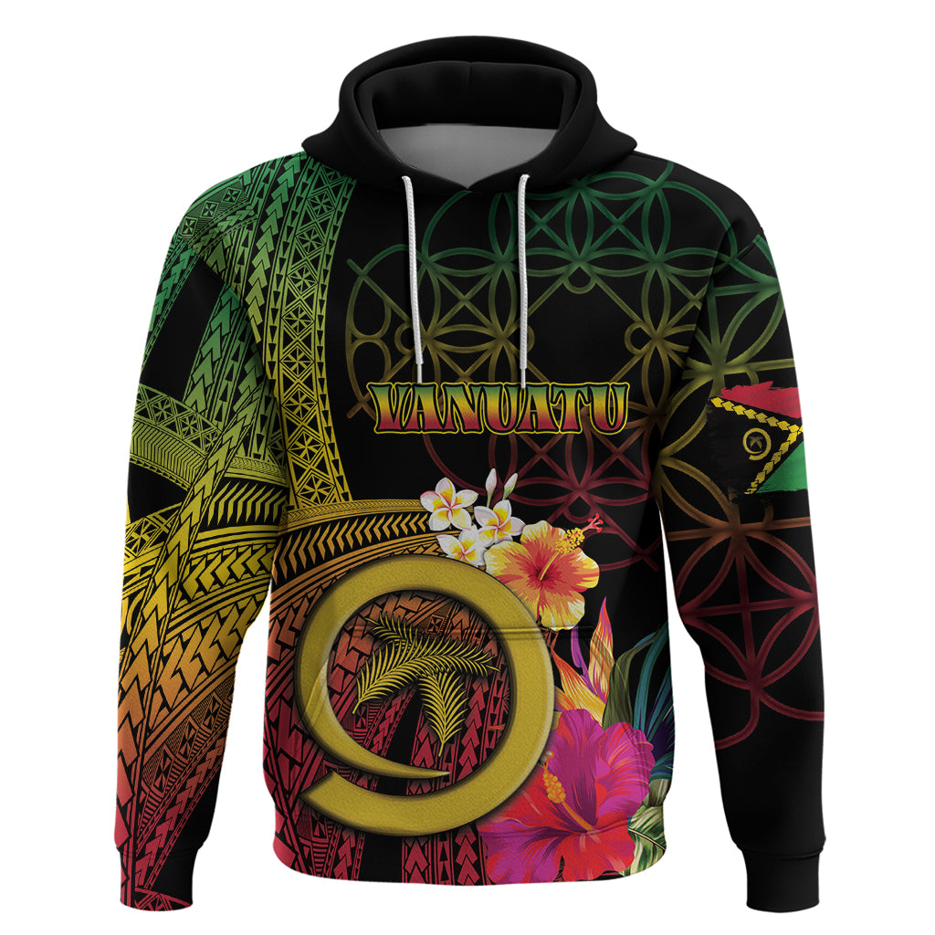 Vanuatu Independence Day Zip Hoodie Sand Drawing Melanesian Vibes