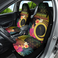Vanuatu Selebretem 44th Indipendens Dei Car Seat Cover Sand Drawing Melanesian Vibes