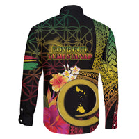 Vanuatu Shefa Day Family Matching Tank Maxi Dress and Hawaiian Shirt Sand Drawing Melanesian