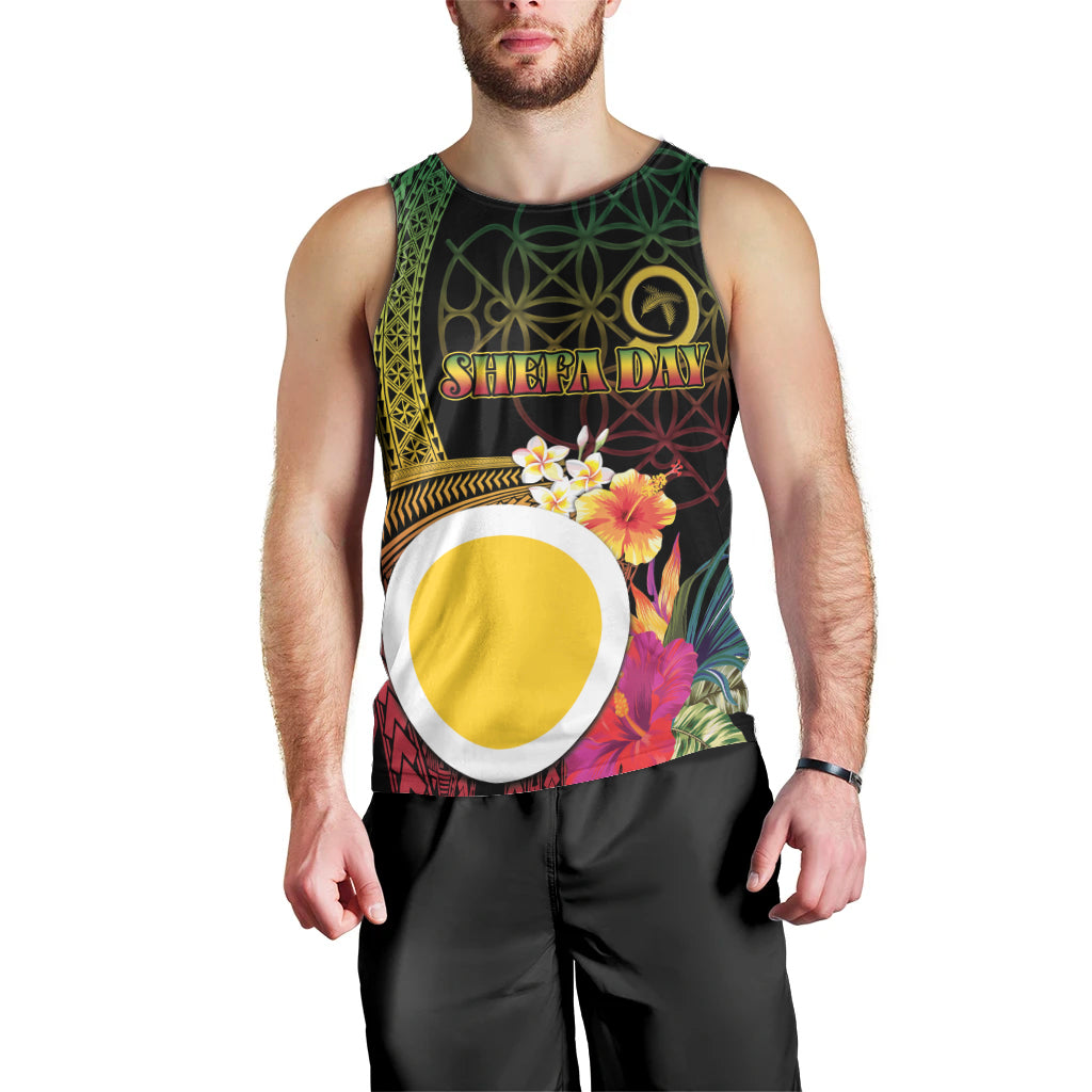 Vanuatu Shefa Day Men Tank Top Sand Drawing Melanesian