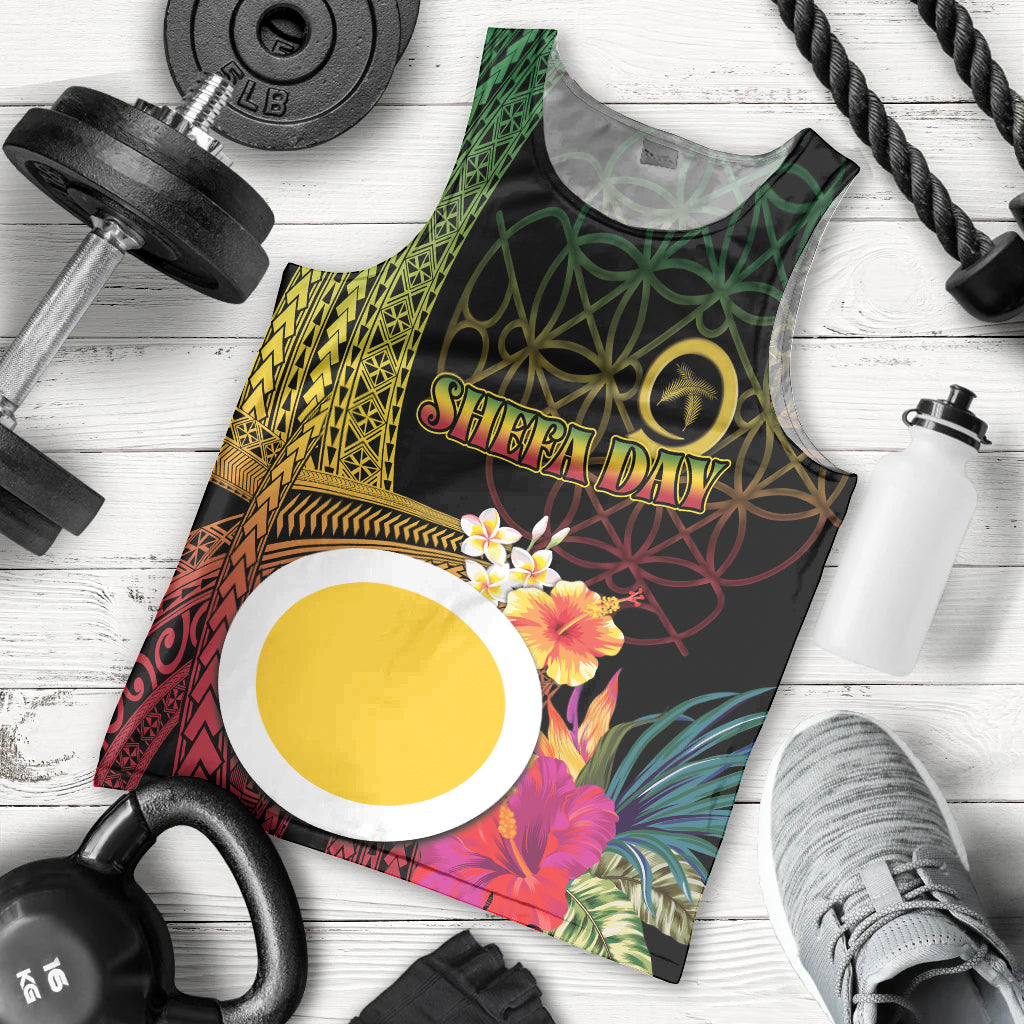 Vanuatu Shefa Day Men Tank Top Sand Drawing Melanesian