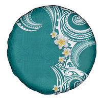 Aloha Polynesian Plumeria Flower Spare Tire Cover Teal Color LT03 - Polynesian Pride