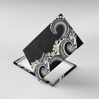 Aloha Polynesian Plumeria Flower Canvas Wall Art Black White Color