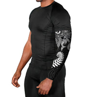 Aotearoa Maori Sea Animals Tribal Arm Sleeves Manta Ray and Shark Moko Pattern Black Color LT03 - Polynesian Pride