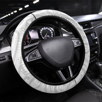 Aotearoa Maori Sea Animals Tribal Steering Wheel Cover Manta Ray and Shark Moko Pattern Pink Color