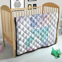 Aotearoa Maori Sea Animals Tribal Quilt Manta Ray and Shark Moko Pattern Sweet Pastel LT03 - Polynesian Pride