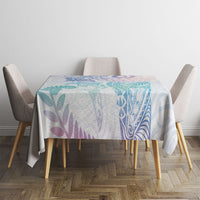 Aotearoa Maori Sea Animals Tribal Tablecloth Manta Ray and Shark Moko Pattern Sweet Pastel