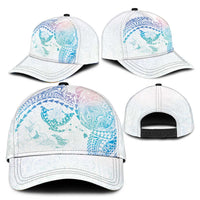 Hawaiian Manta Ray Tribal Classic Cap Polynesian Art Motifs Sweet Pastel LT03 - Polynesian Pride