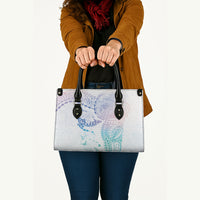 Hawaiian Manta Ray Tribal Leather Bag Polynesian Art Motifs Sweet Pastel LT03 - Polynesian Pride