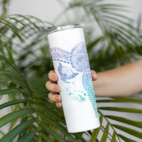 Hawaiian Manta Ray Tribal Skinny Tumbler Polynesian Art Motifs Sweet Pastel