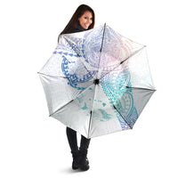 Hawaiian Manta Ray Tribal Umbrella Polynesian Art Motifs Sweet Pastel