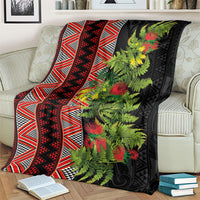 Maori Tukutuku Blanket with Ferns Pohutukawa and Kowhai Tribal Moko Patterns LT03 - Polynesian Pride