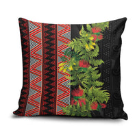 Maori Tukutuku Pillow Cover with Ferns Pohutukawa and Kowhai Tribal Moko Patterns LT03 Multicolor - Polynesian Pride