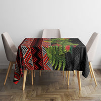 Maori Tukutuku Tablecloth with Ferns Pohutukawa and Kowhai Tribal Moko Patterns LT03 - Polynesian Pride