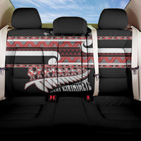 New Zealand Christmas Back Car Seat Cover Funny Santa Claus Haka Dance with Tukutuku LT03 One Size Multicolor - Polynesian Pride