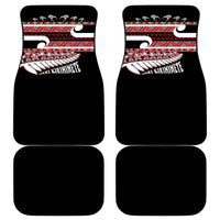 New Zealand Christmas Car Mats Funny Santa Claus Haka Dance with Tukutuku LT03 - Polynesian Pride