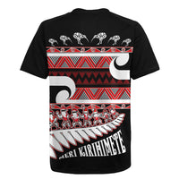New Zealand Christmas Rugby Jersey Funny Santa Claus Haka Dance with Tukutuku