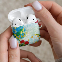 Japanese and Hawaiian Culture Fusion AirPods Case Irezumi with Turtles and Lei Kakau Pattern Fresh Vibe LT03 - Polynesian Pride