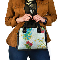 Japanese and Hawaiian Culture Fusion Shoulder Handbag Irezumi with Turtles and Lei Kakau Pattern Fresh Vibe LT03 - Polynesian Pride