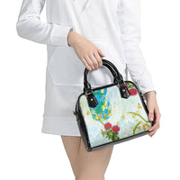 Japanese and Hawaiian Culture Fusion Shoulder Handbag Irezumi with Turtles and Lei Kakau Pattern Fresh Vibe LT03 - Polynesian Pride