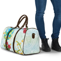 Japanese and Hawaiian Culture Fusion Travel Bag Irezumi with Turtles and Lei Kakau Pattern Fresh Vibe LT03 - Polynesian Pride