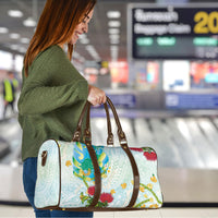 Japanese and Hawaiian Culture Fusion Travel Bag Irezumi with Turtles and Lei Kakau Pattern Fresh Vibe LT03 - Polynesian Pride