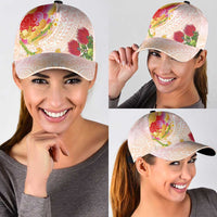 Japanese and Hawaiian Culture Fusion Classic Cap Irezumi with Turtles and Lei Kakau Pattern Sunset Vibe LT03 - Polynesian Pride
