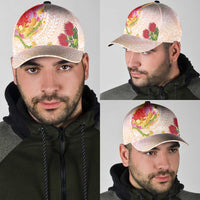 Japanese and Hawaiian Culture Fusion Classic Cap Irezumi with Turtles and Lei Kakau Pattern Sunset Vibe LT03 - Polynesian Pride