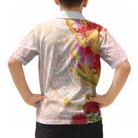 Japanese and Hawaiian Culture Fusion Hawaiian Shirt Irezumi with Turtles and Lei Kakau Pattern Sunset Vibe LT03 - Polynesian Pride