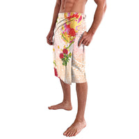 Japanese and Hawaiian Culture Fusion Lavalava Irezumi with Turtles and Lei Kakau Pattern Sunset Vibe LT03 - Polynesian Pride
