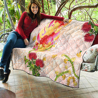 Japanese and Hawaiian Culture Fusion Quilt Irezumi with Turtles and Lei Kakau Pattern Sunset Vibe LT03 - Polynesian Pride
