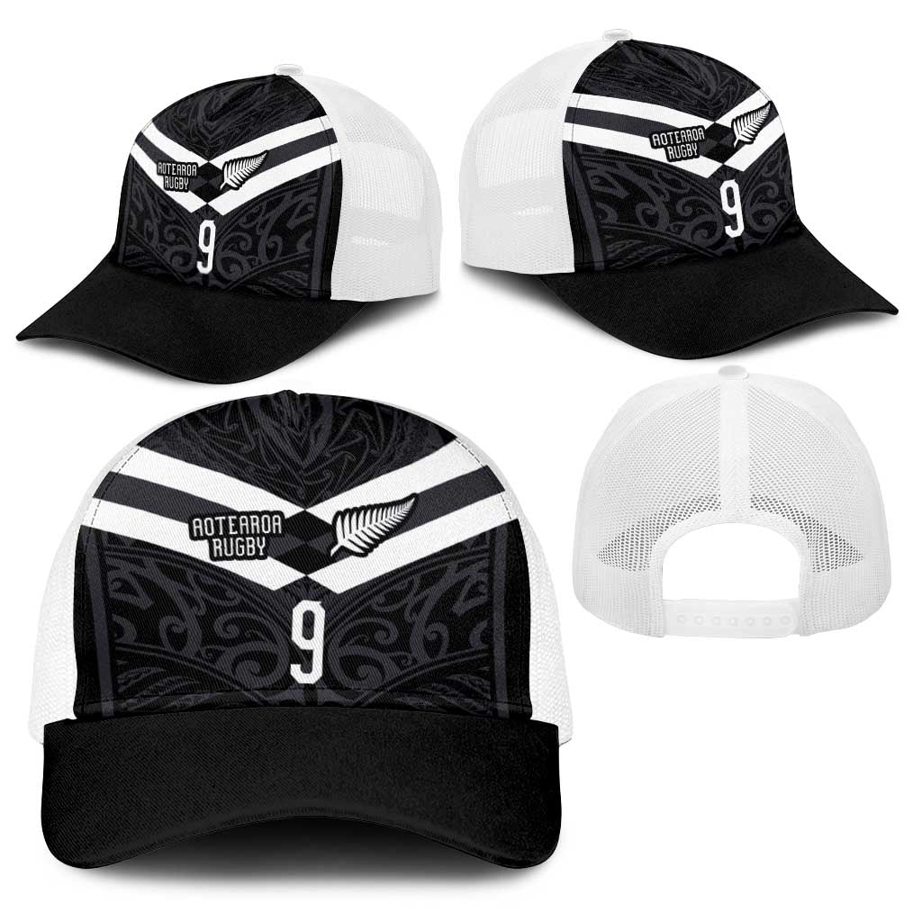 Custom Aotearoa Rugby Baseball Net Cap Maori Tribal Motifs Stripes-Sporty Style LT03 - Polynesian Pride