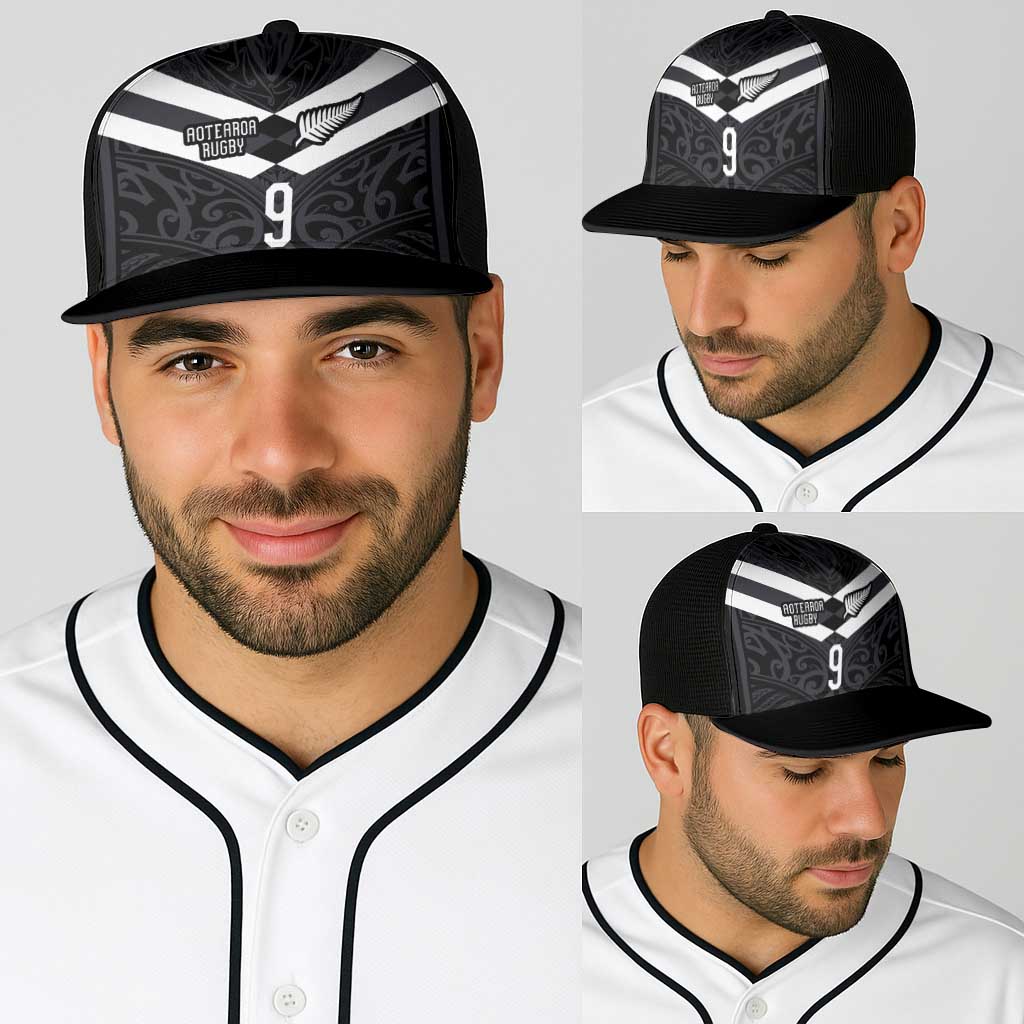Custom Aotearoa Rugby Baseball Net Cap Maori Tribal Motifs Stripes-Sporty Style LT03 - Polynesian Pride