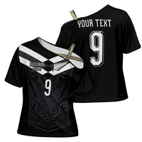 Aotearoa Rugby Custom Cross Shoulder Shirt Maori Tribal Motifs Stripes-Sporty Style LT03 - Polynesian Pride