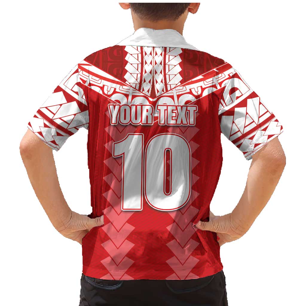 Custom Tahiti Football Polynesian Pattern Family Matching Mermaid Dress and Hawaiian Shirt