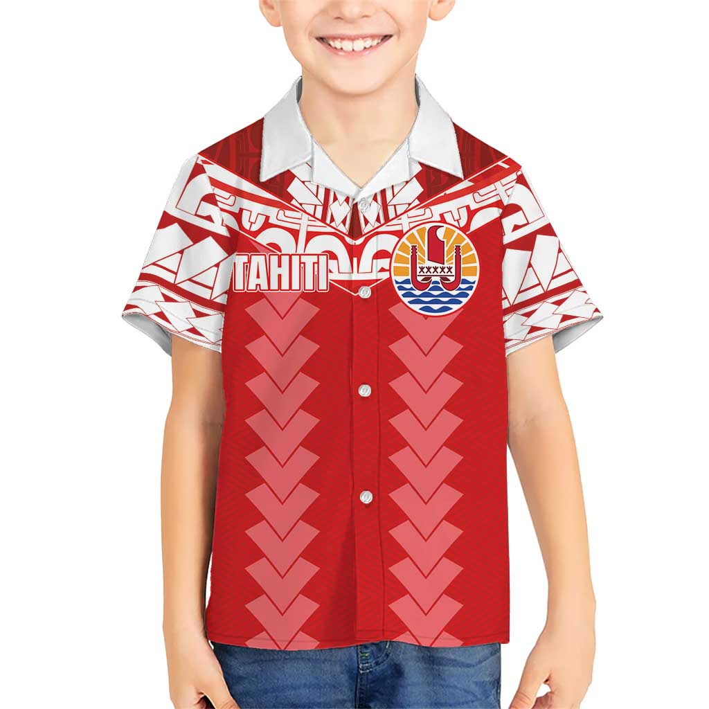 Custom Tahiti Football Polynesian Pattern Hawaiian Shirt
