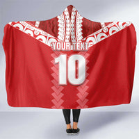 Custom Tahiti Football Polynesian Pattern Hooded Blanket