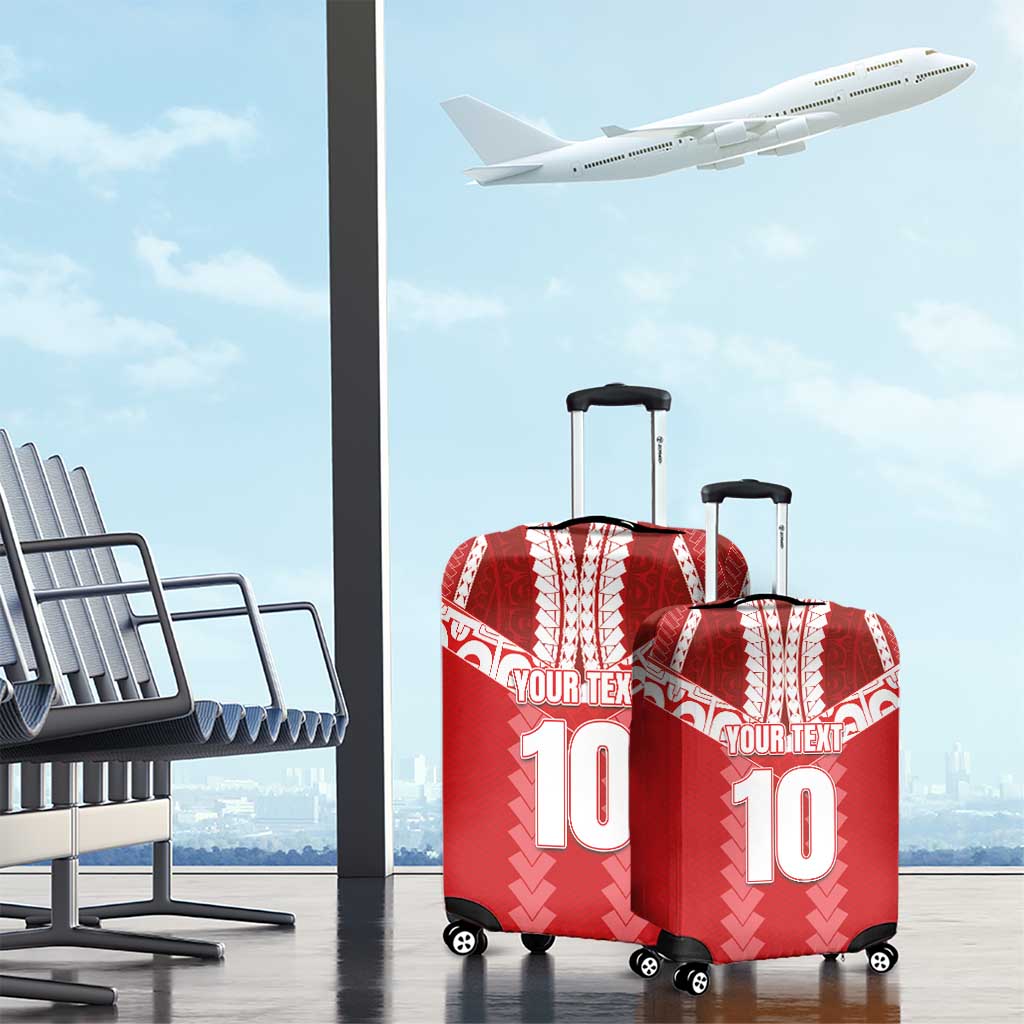 Custom Tahiti Football Polynesian Pattern Luggage Cover